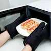Guantes de Silicona de Algodón Puro con Certificación CE, Engrosados y Alargados, Antideslizantes, Resistentes a Altas Temperaturas, Guantes para Horno de Microondas, Anti-quemaduras para Horno de Horneado E18