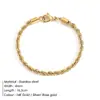 Amazon Transfronterizo Personalizado Creativo Cadena Retorcida Pulsera Acero Inoxidable Simple Versátil Popular Nuevo Diseño de Nicho