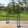 Arco de Jardín de Hierro Forjado Estilo Europeo Soporte para Flores Enrejado para Plantas Trepadoras Parque Flores de Exterior Jardín de Rosas Puerta de Flores Soporte para Flores