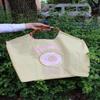 Corrente de bola artesanal fábrica direta bordado saco bordado donut saco único ombro saco de compras mulheres