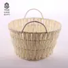 Cesta tejida llana directo de fábrica decoración del hogar cesta de regalo de boda cesta para recoger fruta estilo pastoral cesta de almacenamiento