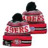 Gorro de Punto Cálido para Otoño e Invierno de la NFL para Hombres y Mujeres con Letras Bordadas de Estilo Pop y Pompón