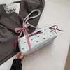Bolso Lazo de Estilo Coreano de Aspecto Elegante para Mujer 2025 Verano Nuevo Estilo Bolso de Hombro Único para Axila Bolso de Mano de Lunares a la Moda