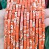 4*13mm piedra natural cuadrado largo cuentas sueltas diy amatista ágata roja piedra emperador accesorios de joyería con cuentas al por mayor
