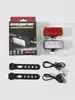 Luz delantera impermeable multifuncional de alto brillo y larga duración para bicicleta para ciclismo nocturno, luz trasera para bicicleta de montaña, bicicleta de carretera, equipo de ciclismo