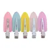 Crema chicle color caramelo clip para el pelo sin costuras diy hecho a mano diy joyería brillante transparente material diy clip para el pelo de chicle crema