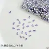 Pedras de strass para nail art com zircônia cúbica de corte redondo 2*4 mm, modernas e deslumbrantes, tamanho pequeno, qualidade 5A, base plana, para decoração DIY e pequenos acessórios