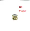 Al por mayor DIY hecho a mano dos colores con cuentas Xizang aleación de plata agujero grande cuentas de barril Xiangyun seis palabras cuentas sueltas pulsera collar accesorios