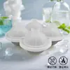 Bandeja de Hielo para Whisky Popular de Amazon Creativa Viene con Embudo 4 Bolas de Hielo Bandeja de Hielo Caja de Hielo Molde de Cubitos de Hielo de Silicona