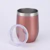 Comércio Exterior 12oz Porta-Ovo 304 Aço Inoxidável Camada Dupla Vácuo Casca de Ovo Copo Térmico Taça de Vinho Tinto Presente Corporativo