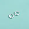 Prata Esterlina S925 Galvanizada Acessórios de Precisão Estilo Coreano Círculo Geométrico Texturizado Anel Martelado Pulseira de Cristal Contas Espaçadoras Contas Soltas