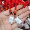 Nuevo año del zodiaco de los doce animales año del dragón zodiaco cuerda roja lámina de oro Fu Lu colgante collar feria comercial regalo pequeño joyería al por mayor