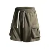 Transfronteiriço 2025 Novo Verão Casual Americano Shorts Degradê Masculino Soltos Tamanho Grande Roupa de Trabalho Versátil Calças Esportivas para Estudantes
