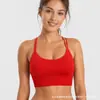 Sujetador deportivo para mujer transfronterizo, a prueba de impactos, para yoga y running, sin varillas, con diseño de espalda cruzada y tirantes finos