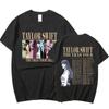 Camiseta Gráfica de la Gira Mundial The Eras Tour 2023 de Taylor Hombres Mujeres