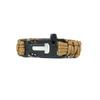 Pulsera de cuerda de paraguas de emergencia de escape de pedernal con silbato de supervivencia trenzado de cuerda de paraguas de siete núcleos de fábrica