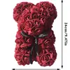 Amazon Cross-Border Popular de Natal Novo Produto 24cm Urso Rosa Multicolorido Festa de Feriado Decoração de Casa Arranjo