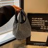Bolso de mano portátil popular popular popular de este año para mujer 2023 nueva moda de un hombro con incrustaciones de diamantes bolso bandolera tipo cubo