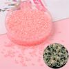 Cuentas de Arroz de Vidrio Luminoso Cuentas Sueltas Hecho a Mano DIY Collar de Cuentas Pulsera Joyería Cuentas Redondas Accesorios Joyería al por Mayor