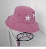 Sombrero de Pescador Vaquero Occidental Rosa Estrella Vintage para Mujer para Montañismo al Aire Libre con Protección Solar para Camping y Vacaciones para Hombre