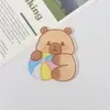Gorro de Natación Capibara Lindo y Divertido de Dibujos Animados Parche Acrílico Broche Insignia Pinza para el Cabello Accesorio