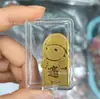 Adesivo de Telefone de Ouro Puro 999 para Riqueza Instantânea, com Adesivo Traseiro, Adesivo de Ouro 2mg, Presente Promocional para Lojas de Ouro em Transmissão ao Vivo