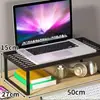 Suporte elevatório para computador, organizador de mesa, base refrigeradora para laptop, armazenamento para dormitório/escritório, bandeja para teclado