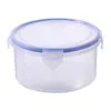 Caixa de armazenamento para geladeira, lancheira de plástico de grau alimentício, caixa selada para armazenamento de frutas, pode ir ao micro-ondas