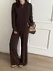 Suéter de punto 100% lana pura, nueva colección otoño/invierno para mujer, suéter de manga larga con media cremallera, color liso, versátil suéter de lana con trenzado para mujer