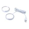 Luz de Foco Pequena Redonda Dupla Ultra-Fina de Liga de Alumínio 5V USB 3W para Armário RV Modelo de Impressão 3D Ornamento Lâmpada Um para Dois