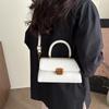 Bolsa retrô de alta qualidade para mulheres, nova bolsa de ombro popular para deslocamento, casual, transversal, pequena bolsa quadrada da moda