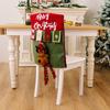 Nuevos Suministros de Decoración Navideña de Venta Caliente Transfronteriza Cubre Silla de Papá Noel Tridimensional de Dibujos Animados Navideños Cubre Silla de Muñeco de Nieve Alce