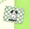 Insignia de tarjeta escolar cachorro lindo relieve tarjetero horizontal fábrica mayoreo tarjetero para autobús metro funda protectora para tarjeta de juego