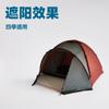 Tienda de Campaña de Viaje para 3 Personas, Doble Capa, Impermeable y Protectora del Sol, Ligera, para Parque, Autoensamblaje, Personalizable