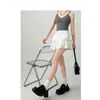 Falda Corta Blanca Esponjosa de Verano Ajustada al Cuerpo para Mujer 2026 Cintura Alta Adelgazante Casual Petite Chica Atrevida Falda Pastel