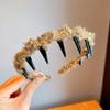 Cor Nova Outono e Inverno Pelúcia Enrolar Aro de Cabelo Moda Fofo Pelúcia Dentado Antiderrapante Lavar Rosto Pressionar Aro de Cabelo Nenhum