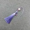 Xiangfei 8B-7 Loto Tallado Doble Borla Colgante Borla Traje Antiguo Dinastía Han Solapa Prensada Escalón Prohibido Estilo Antiguo Ropa con Espalda de Nube Accesorios