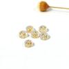 Coreia do Sul importou tampões de ouvido de silicone banhados a ouro 18K tampões de ouvido brincos de pressão fivelas de ouvido acessórios materiais para joias diy atacado