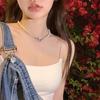 Colar de Pérolas em Camadas Planeta para Mulheres, Design Nicho, Choker de Luxo Leve, 2022 Novo Pingente de Corrente Clavicular da Moda