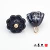 Hebilla de plato de jade sintético cheongsam traje Tang Hanfu botón Hebilla de botón de vidrio de loto estilo nacional traje antiguo traje étnico