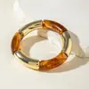 Joias Europeias e Americanas, Design Moderno, Pulseiras de Cotovelo em Acrílico, Combinação de Cores Retrô, Pulseiras e Braceletes Exagerados de Alta Qualidade