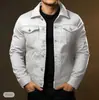 Nueva Chaqueta Casual para Hombre para Uso Diario, Cortavientos y Cálida, de Botones, Color Sólido, Moda Urbana para Otoño e Invierno