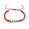 Joia europeia e americana mais vendida no exterior: pulseira olho de vidro azul, estilo trançado moderno para homens e mulheres, presente de feriado