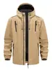 Chaqueta Abrigo Deportiva Casual al Aire Libre para Hombre de Doble Cremallera con Capucha Versátil Moderna de Comercio Exterior