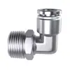 Conector de Tubería de Gas de Acero Inoxidable 304 Zhuoji Conector de Enchufe Rápido Rosca PL8-02/4-M5/6-01/10-03