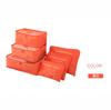 Conjunto de Viagem de 6 Peças Tecido Oxford Multifuncional Bolsa de Cosméticos Organizador de Lingerie Sutiã Bolsa para Sapatos Bolsa de Cosméticos Conjunto de Seis Peças