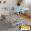 Mesa Plegable para Uso Doméstico, Mesa de Comedor Sencilla, Mesa Redonda para Sala de Estar, Puesto Portátil para Exteriores, Sencillo y Lujoso