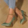 Otoño 2025 Nuevo Zapato de Tacón Alto Versátil Francés Poco Profundo de Punta Fina Stiletto Exportación Directa de Fábrica Zapatos de Mujer Transfronterizos
