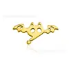 Accesorios Hechos a Mano para Piercings DIY F136 Aleación de Titanio Lazo Mariposa Murciélago Joyería Aretes Modernos
