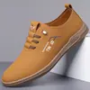 Zapatos de Hombre de Cuero Suave, Zapatos de Hombre Casual de Negocios con Suela Suave, Mocasines Ligeros sin Cordones, Zapatos de Papá, Zapatos de Hombre Transfronterizos